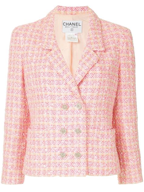 chanel tweed coat pink|women tweed suit chanel type.